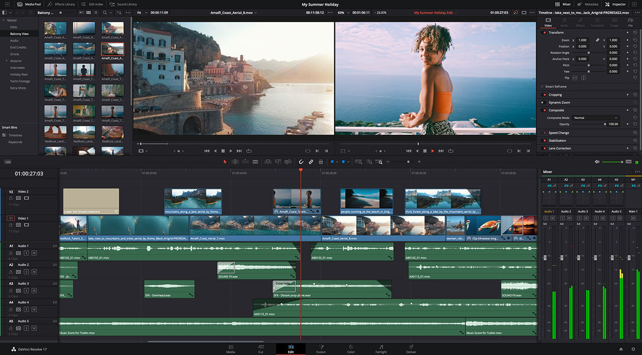 Davinci Resolve montage