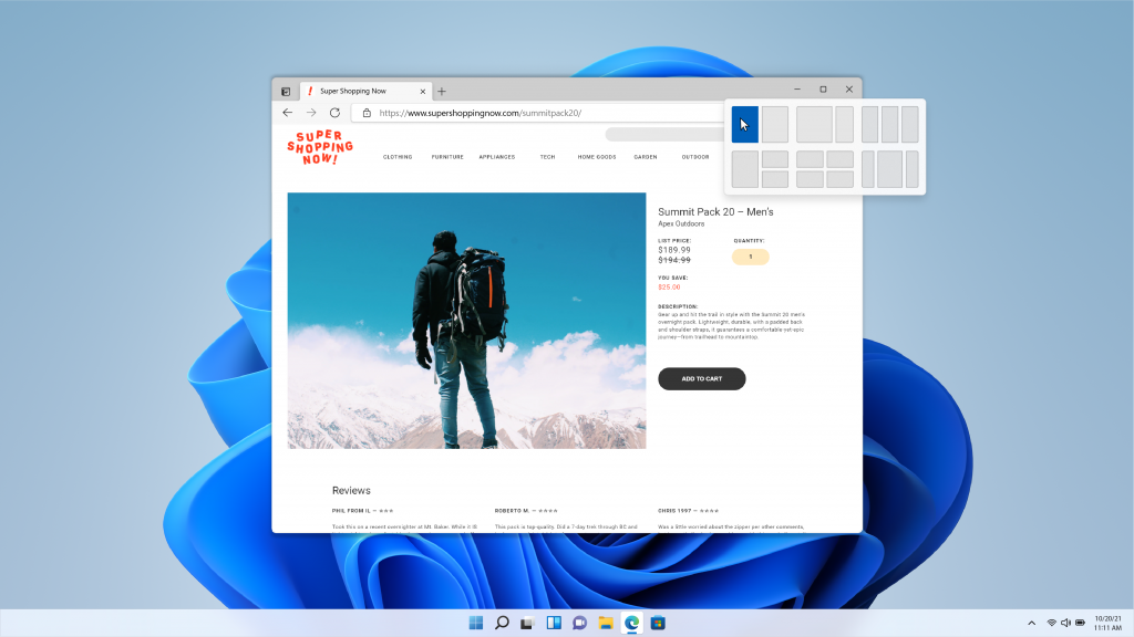 Windows 11 responsive