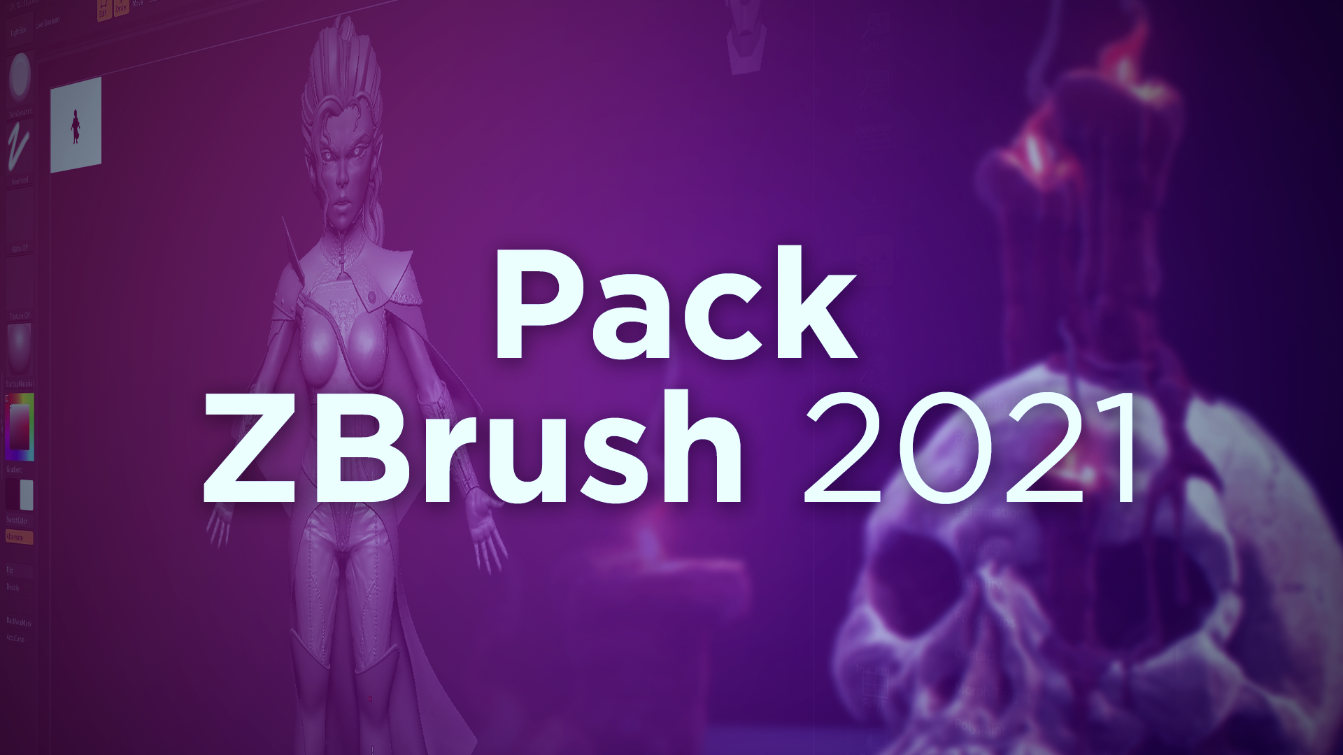 Vignette du parcours Pack Tout Zbrush 2021