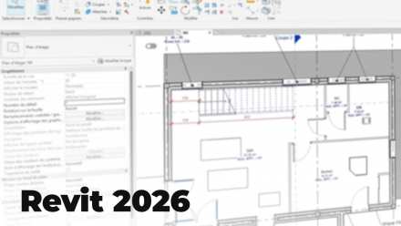 Revit 2026 - Éléments 2D et gestion de projet (image de couverture)