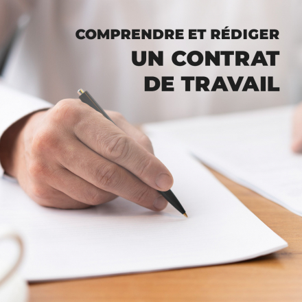 Comprendre et rédiger un contrat de travail (image de couverture carré)