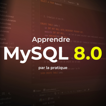 Apprendre MySQL 8.0 par la pratique (image de couverture format carré)