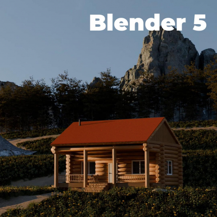 Apprendre les fondamentaux de Blender 5  (image de couverture format carré)