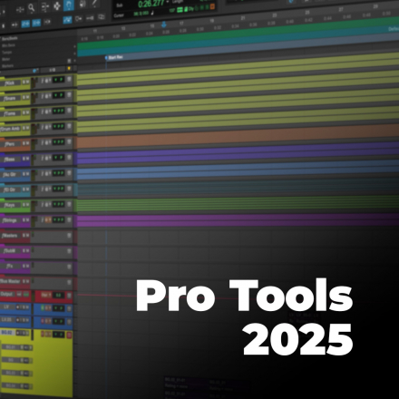 Pro Tools 2025 - Gérer vos sessions d'enregistrement (image de couverture format carré)