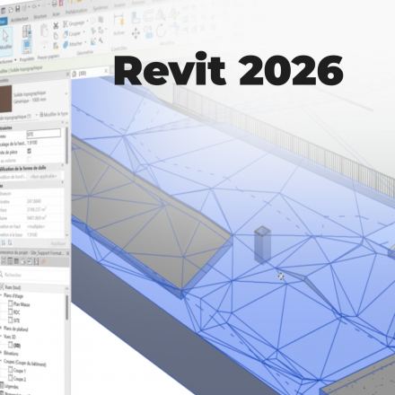 Revit 2026 – Maîtriser la modélisation de site (image de couverture format carré)