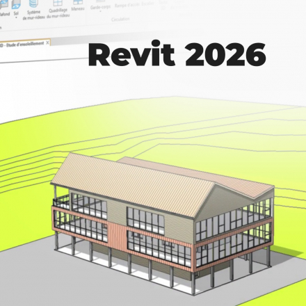 Revit 2026 - Rendu photoréaliste et visite virtuelle (image de couverture format carré)