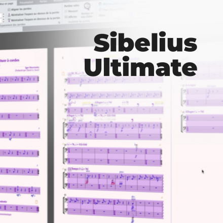 Sibelius Ultimate 2025 - Créez, Orchestrer et Partager vos Partitions (image de couverture format carré)