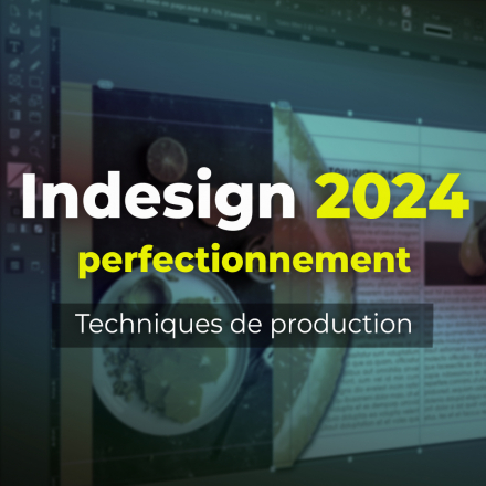 InDesign 2024 Perfectionnement : Techniques de production (image de couverture format carré)
