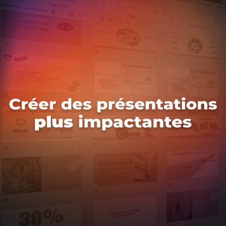 Créer des présentations impactantes (image de couverture format carré)