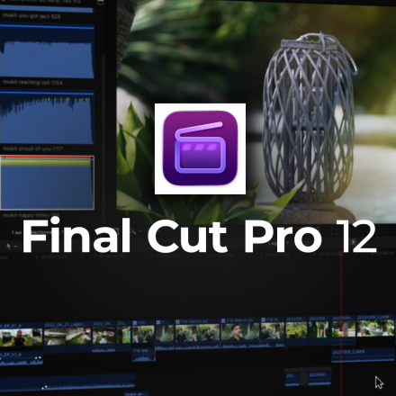 Maîtriser Final Cut Pro 12 - Les fondamentaux (image de couverture format carré)