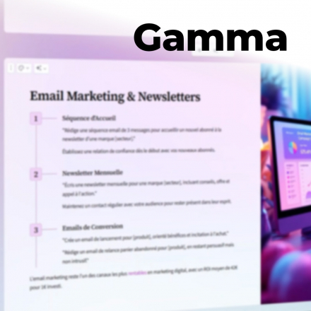 Réaliser des présentations impactantes avec l'IA Gamma  (image de couverture format carré)