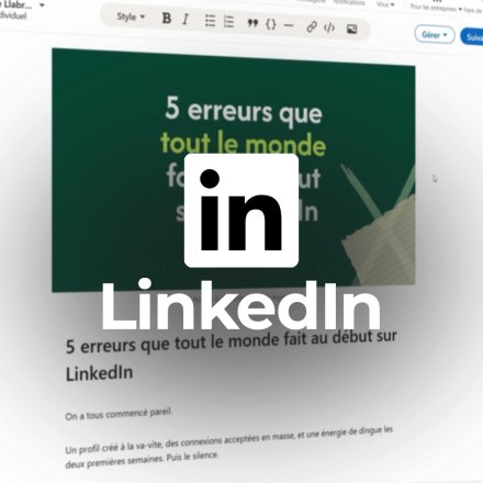 Publier sur LinkedIn pour obtenir des clients  (image de couverture format carré)