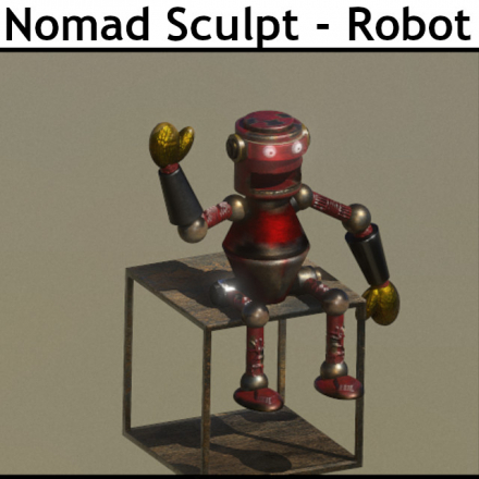 Apprendre Nomad Sculpt - Création d'un robot  (image de couverture format carré)