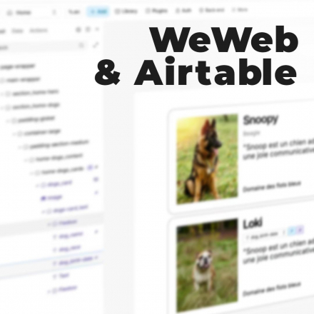 WeWeb & Airtable - Introduction Marketplace No-Code (image carrée)