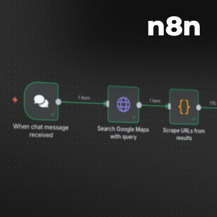 Automatiser la génération et l’enrichissement de leads avec n8n et l’IA (image de couverture format carré)