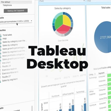 Tableau Desktop - Apprendre l'analyse et la visualisation de données (image carrée)
