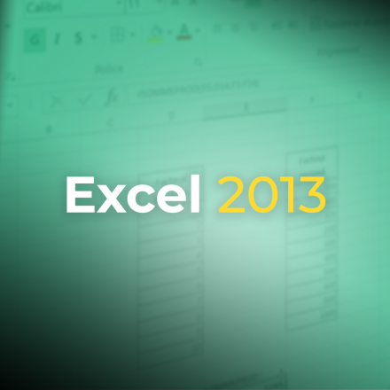 Formation Excel 2013 - du Niveau initiation à perfectionnement