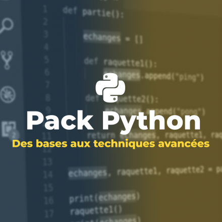 Pack Python des bases aux techniques avancées