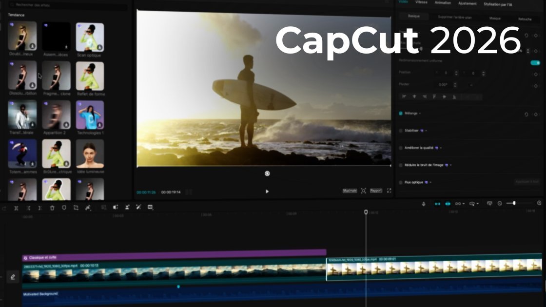 Formation CapCut : montage vidéo et IA (mobile & desktop) | Elephorm