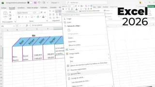 Maîtriser Excel 2026 - Les fondamentaux