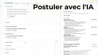 Utiliser l’IA pour postuler efficacement à une offre d'emploi