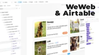 WeWeb & Airtable - Introduction Marketplace No-Code