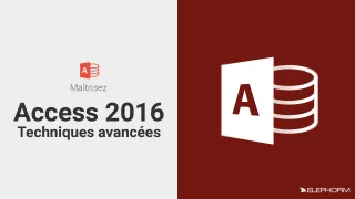 Maîtrisez Access 2016 - Techniques avancées