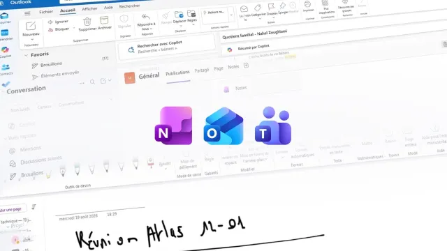 Collaborer avec Microsoft 2026 – Maîtriser Outlook, OneNote et Teams (image de couverture)