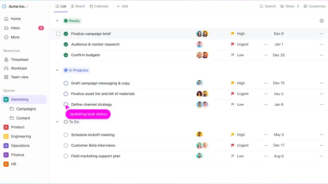 formation ClickUp