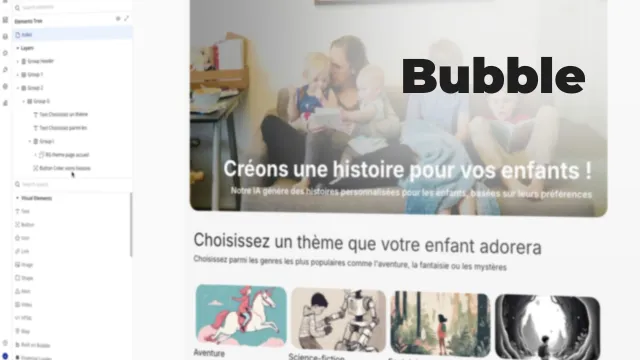 Bubble - Créer une application d'histoires personnalisées pour enfants avec l'IA 