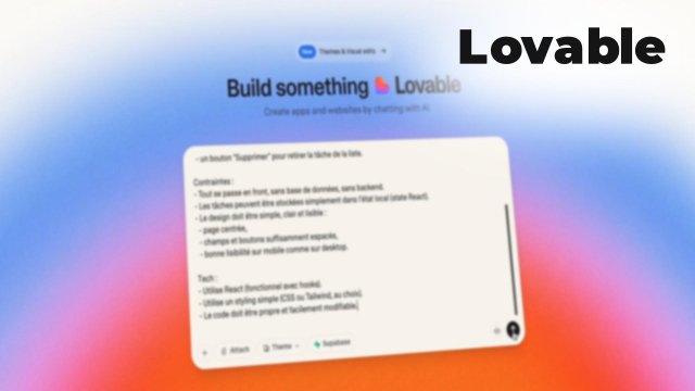 Apprendre Lovable AI pour concevoir vos premières applications en 1h