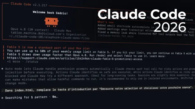 Maîtriser Claude Code - Les dernières nouveautés de 2026