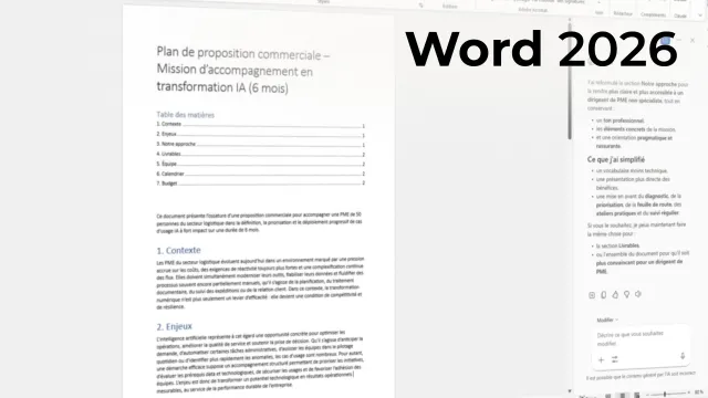 Maîtriser Word 2026 - Les fondamentaux