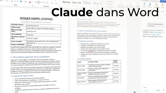 Maîtriser l'IA Claude dans Word