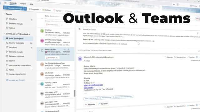 Apprendre Copilot IA pour Outlook & Teams