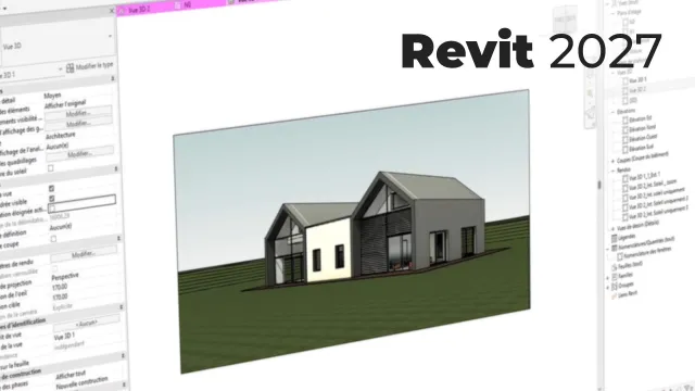 Maîtriser Revit 2027 - Rendu photoréaliste et visite virtuelle