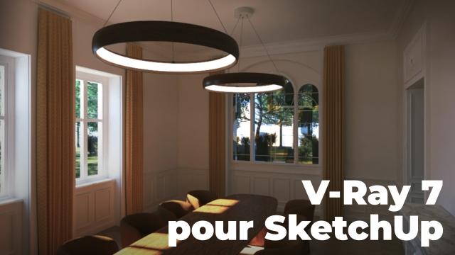 V-Ray 7 pour SketchUp - Maîtrisez le rendu photoréaliste d’un intérieur