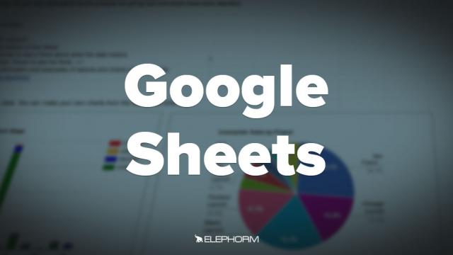 Apprendre Google Sheets
