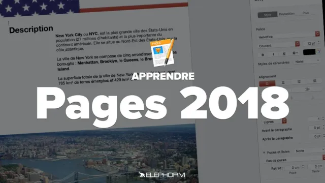 Apprendre Pages 2018