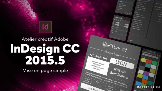 Atelier créatif InDesign CC 2015.5 (MAJ 2016)  - Mise en page simple