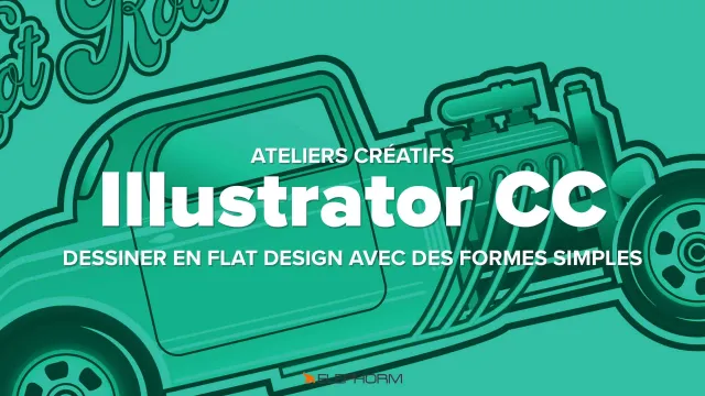 Dessiner en Flat Design avec des formes simples sur Illustrator CC 2017