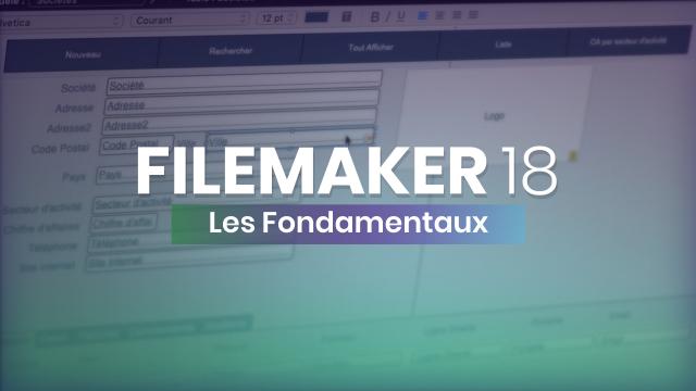 Apprendre FileMaker 18