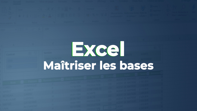 Bien maîtriser les bases d'Excel