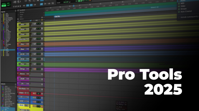 Pro Tools 2025 - Gérer vos sessions d'enregistrement