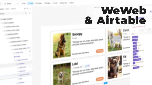 WeWeb & Airtable - Introduction Marketplace No-Code