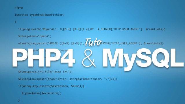 Apprendre PHP 4 & MySQL - Formation aux fondamentaux